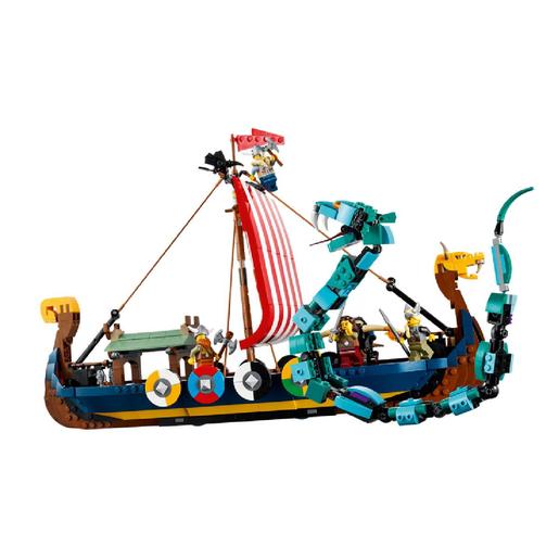 LEGO Creator - Barco viking e serpente Midgard - 31132