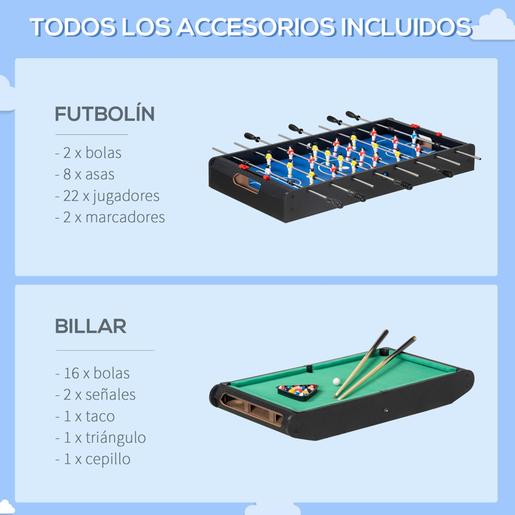 Homcom - Mesa multi-jogos 6 em 1