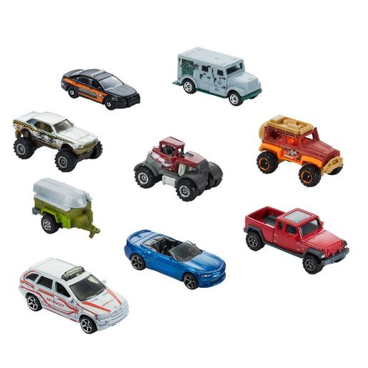 Matchbox - Pack 9 veículos (vários modelos)