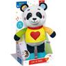 Clementoni - Panda - Peluche interactivo de colores con texturas diversas, lavable ㅤ