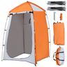 Outsunny - Tenda de duche para campismo com mosquiteiros 123x121x198 cm Laranja