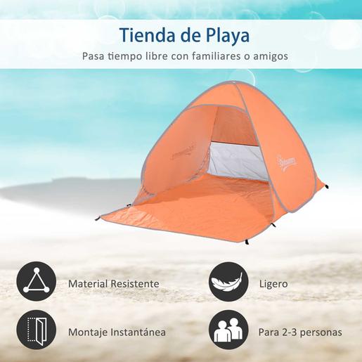 Outsunny - Tenda Pop Up praia Laranja