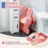 Homcom - Adaptador WC com escada Rosa