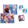 Clementoni - Frozen - Edukit 4 em 1: Puzzle de 48 peças, jogo de memória e 6 cubos educativos ㅤ