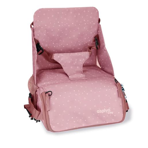 Asalvo - Cadeira alta de viagem-Bolsa Hummus Estrelas Rosa