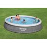 BestWay - Piscina desmontable autoportante redonda Fast Set 457x84 cm con depuradora ㅤ