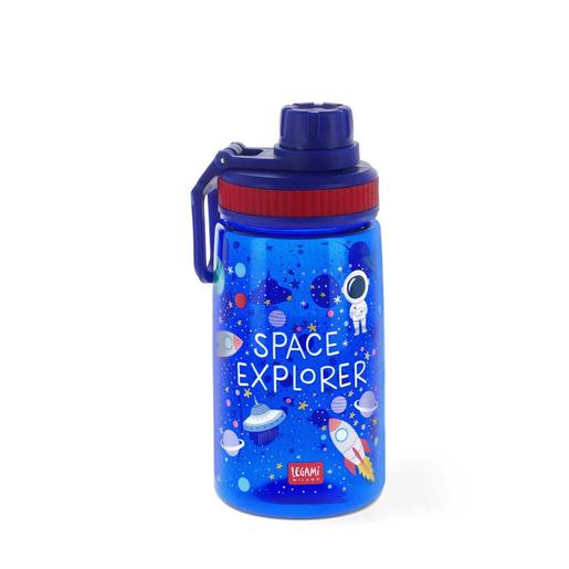 Garrafa infantil espacial leve, fecho hermético e sem BPA, 400 ml.