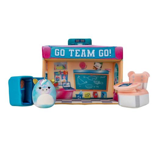 Toy Partner - Conjunto de brinquedos Academia Squishville Mini Peluche Multicolorido ㅤ