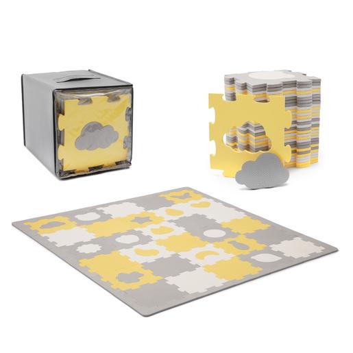 Kinderkraft - Tapete de espuma Puzzle 3D Amarelo