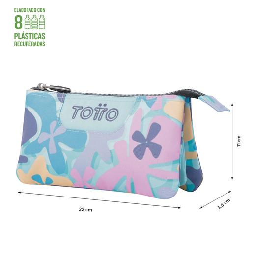 Totto - Estuche escolar flores hawaianas Tablero