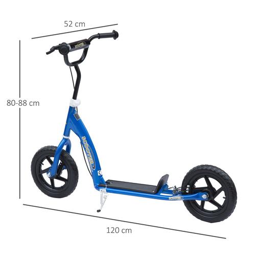 Homcom - Trotinete com guiador ajustável 2 rodas Azul