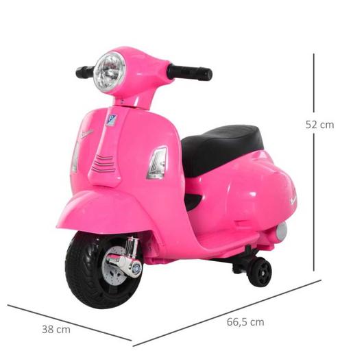 Homcom - Mota elétrica Vespa rosa