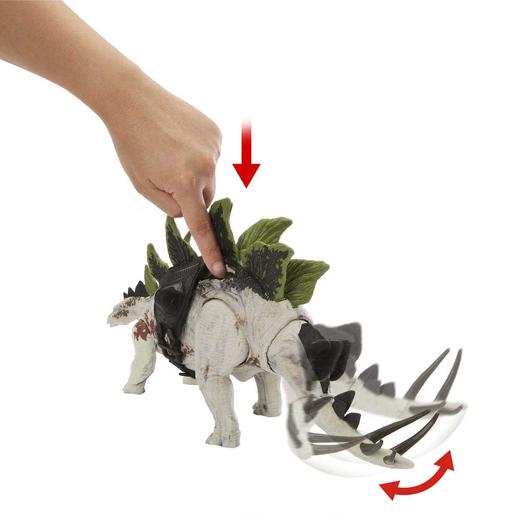 Mattel - Jurassic World - Jurassic World Gigantesco Rastreadores Dinossauro Stegosaurus ㅤ