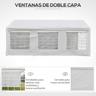 Outsunny - Tenda para festas 6x3 m Branco