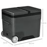 Outsunny - Frigorífico Congelador 45L Preto