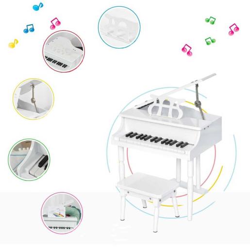 Homcom - Piano de Cauda Eletrónico 30 Teclas