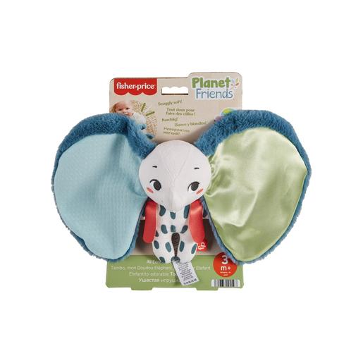 Fisher Price - Peluche Elefante Sensorial Orelhas Suaves ㅤ