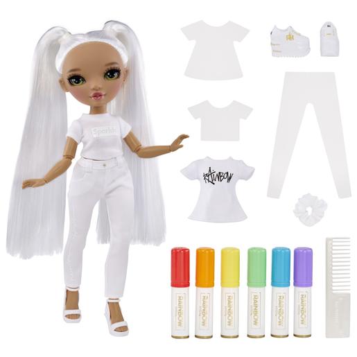 BABY born - Boneca da moda Color & Create com olhos verdes e acessórios extras ㅤ