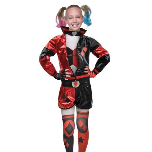 Disfarce Harley Quinn DC 8/12 (135 cm)