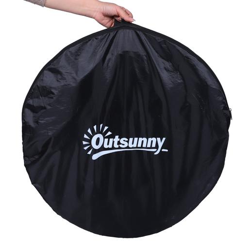 Outsunny - Tenda vestuário dobrável 120x120x190 cm Preto