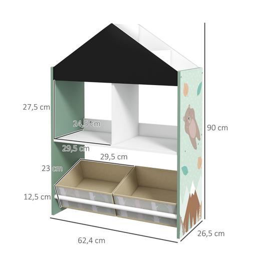 Homcom - Estante infantil Montanhas Verde