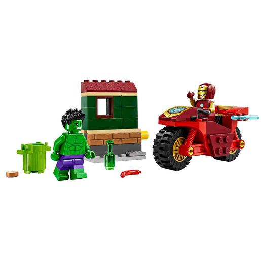 LEGO Super Heróis - Iron Man com Moto e Hulk - 76287