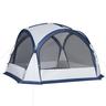 Outsunny - Tenda de campismo com mosquiteiras 350x350x230 cm Branco e Azul