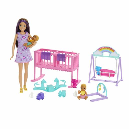 Barbie - Boneca Skipper Canguru com Gémeos e Acessórios ㅤ