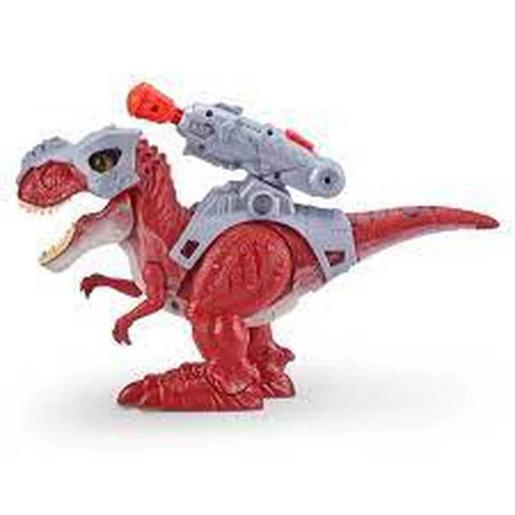 Dino Wars T-Rex eletrónico com movimento e lançador ㅤ