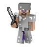 Minecraft - Figura colecionável Ação Steve Diamante Minecraft ㅤ