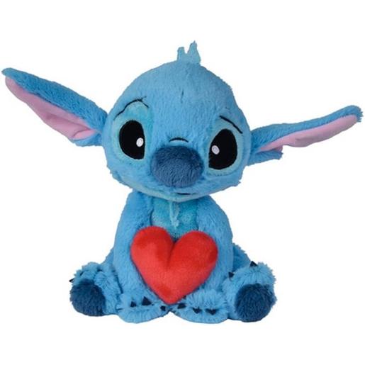 Stitch - Peluche com coração 25 cm ㅤ