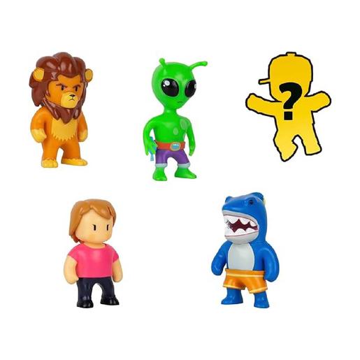 Stumble Guys - Pack 4 figuras + figura misteriosa (vários modelos)