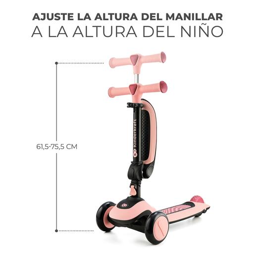 Kinderkraft - Trotinete Tri-scooter Halley Rosa