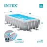 Intex - Piscina desmontable rectangular con depuradora y marco prismático (400x200x122 cm) ㅤ