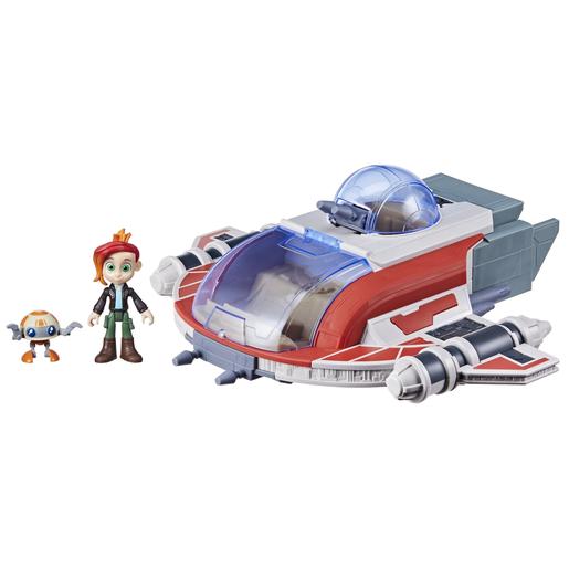 Hasbro - Star Wars - Barco The Crimson Firehawk de Star Wars com 2 figuras de acção ㅤ