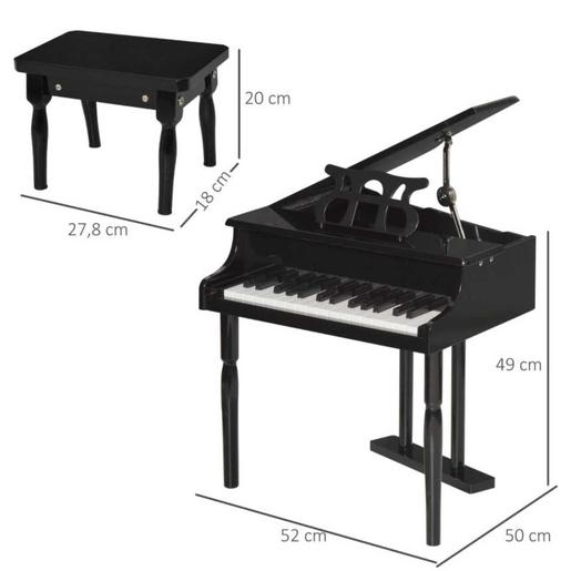 Homcom - Mini Piano Eletrónico 30 Teclas