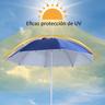 Outsunny - Guarda-sol com dois painéis laterais Azul