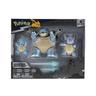 Pokémon - Squirtle, Wartortle e Blastoise - Multipack 3 figuras