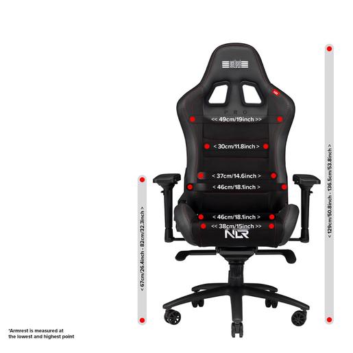 Next Level Racing - ProGaming Chair Black Leather & Suede Edition