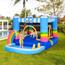 Castelo insuflável arco-íris com piscina e cama elástica 280 cm Outsunny