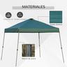 Outsunny - Tenda dobrável 3x3m Verde