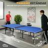 Outsunny - Mesa de Ping Pong Dobrável com Rede, Raquetes e Bolas