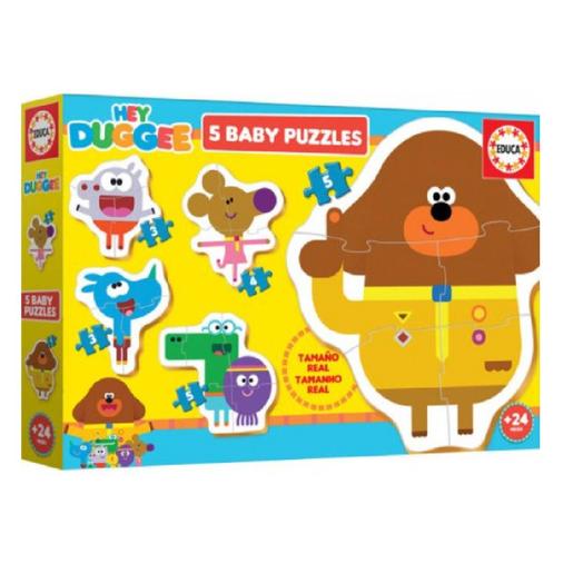 Educa Borrás - Hey Duggee - 5 puzzles progressivos de 3-5 peças