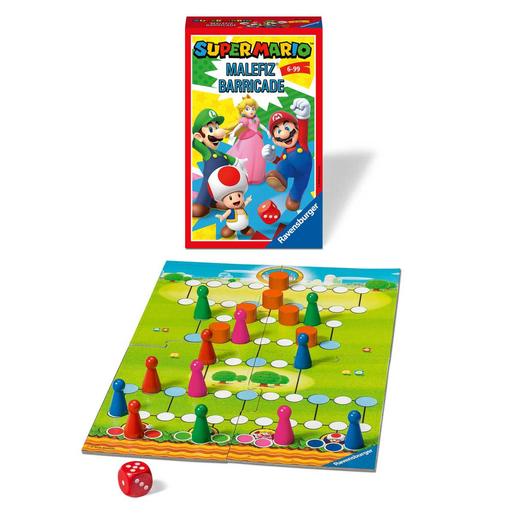 Ravensburger - Super Mario - Super Mario compacto Barricada Malefiz, 2-4 jugadores ㅤ