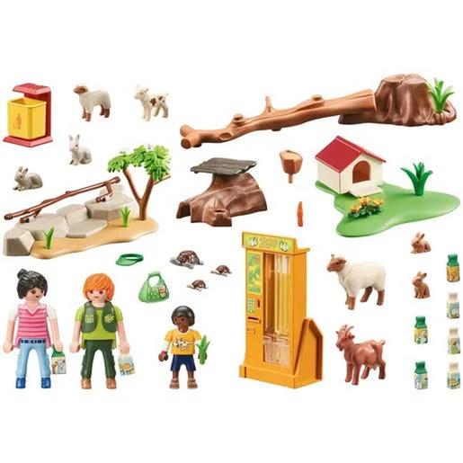 Playmobil - Jardim Zoológico de Animais de Estimação com Animais de Brinquedo ㅤ