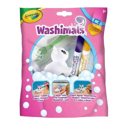 Crayola - Washimals Pets - Saqueta individual com animal de estimação (Vários modelos) ㅤ