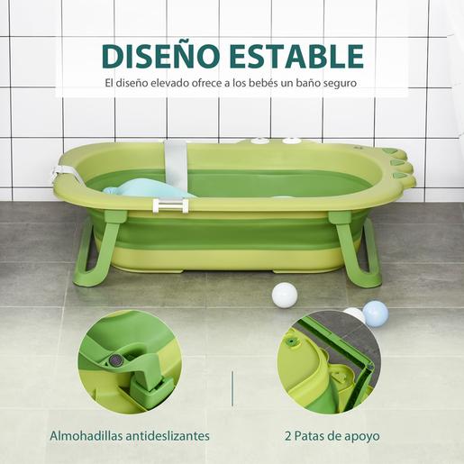 Homcom - Bañera plegable bebé Cocodrilo