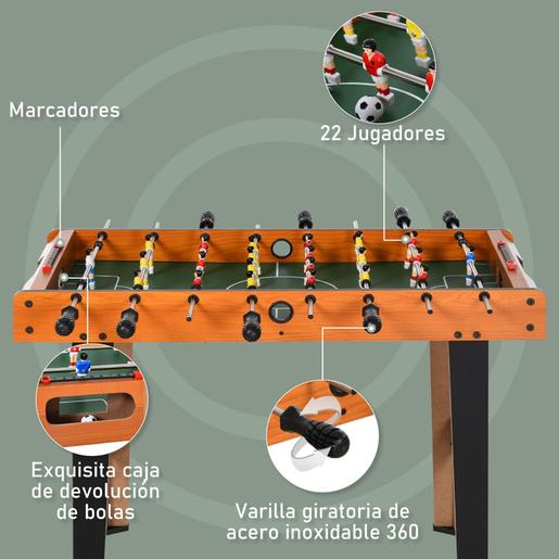 Homcom - Futbolín madera y negro