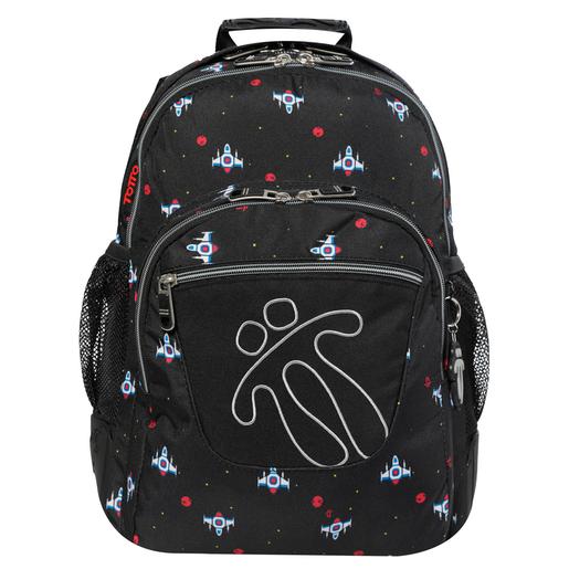 Totto - Mochila escolar Ecole estampado Naves espaciais