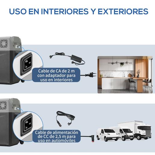 Homcom - Frigorífico Portátil Elétrico 50L